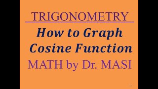 How to Graph Cosine functions and What Is Vertical Shift