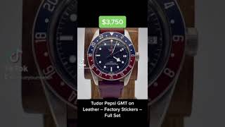 For sale: Tudor Pepsi GMT on Leather – Factory Stickers – Full Set