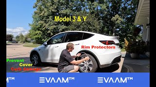 Tesla Rim Protection - EVAAM Aluminum Rim Protectors - Link and Coupon Code in Description