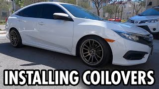 [E156] Installing Ksport Coilovers on a 2016-2021 Civic Sedan