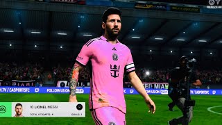 LIONEL MESSI EA Sports FC 24 INTER MIAMI CF vs ARGENTINOS JRS [4K 60]