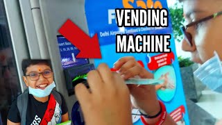 He tried VENDING MACHINE for the first time