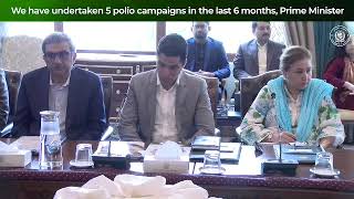 Prime Minister Shehbaz Sharif while addressing the National Task Force for Eradication of Polio