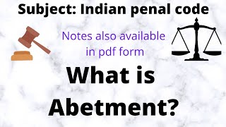 What is Abetment?