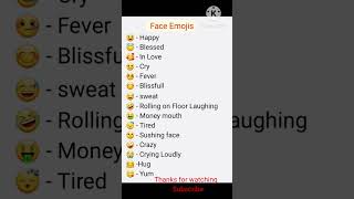 What every Face Emotion actually means/Face Emojis meaning in English/All emoji meaning