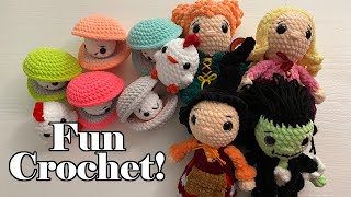 Crochet a Little Hocus Pocus and a Clam Bake 😂Amigurumi Plushies Crochet Vlog