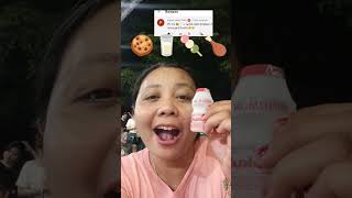 Eating yummi request emoji food😋😘🍪🥛🍡🍗Next apalagi mom suka semuanya❤#food#emoji#mukbang#shorts