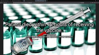 VAERS Data: A new website to track and search vaccine 'adverse events'