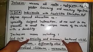 INCLUSIVE EDUCATION | Exceptional children | Special edu | integrated edu | INCLUSION | Gifted child