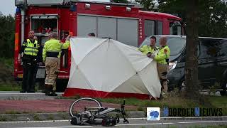 Fietser overleden na aanrijding met busje in Sebaldeburen