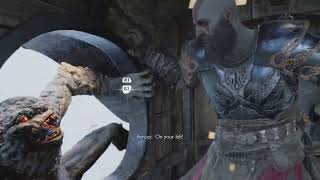 God of War Ragnarök Kratos train attack