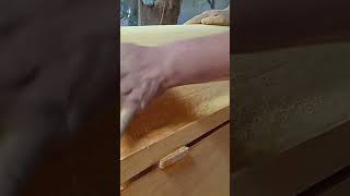 preparing polishing wood after pray paint by air compressor.