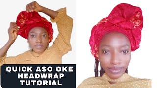 🔥🔥 Quick And Easy Headwrap Tutorial