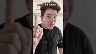 TIK TOK @gian.edo - NUMERO DI TELEFONO E CONTEST - #shorts