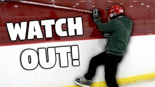 BLINDFOLDED HOCKEY CHALLENGES!