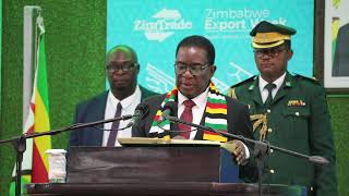 President Mnangagwa officially open the Exporters conference