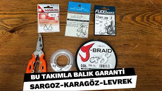 BALIK GARANTİLİ OLTA TAKIMI!!KARAGÖZ-LEVREK-SARGOZ OLTA TAKIMI YAPIMI.#balıkavı #keşfet #balık #olta