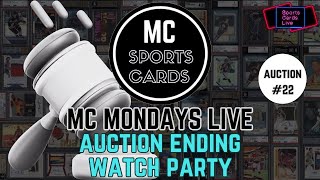 MC Mondays Live | Sports Cards Auction #22 Action Watch Party | Dec 18 2023