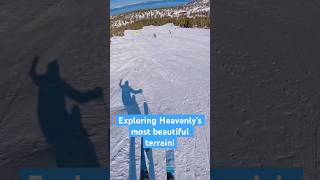 Exploring Heavenly’s Most Beautiful Terrain! #skiing #shorts