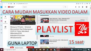 Cara Mudah Add Video di PLAYLIST Ayu | Versi Laptop