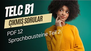 TELC B1 SINAVI, PDF 12 SPRACHBAUSTEINE TEIL 2