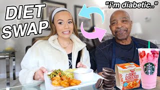 I swapped DIETS with my 67 year old GRANDPA for 24 HOURS!!