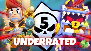 5 MOST UNDERRATED BRAWLERS IN RANKED!!! (Season 28)