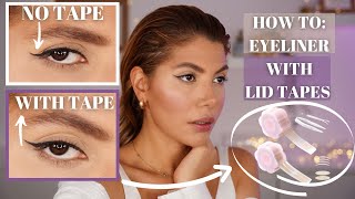 Winged Eyeliner with Eye Lid Tapes on Hooded Eyes Tutorial | The Game Changing Eyeliner Technique