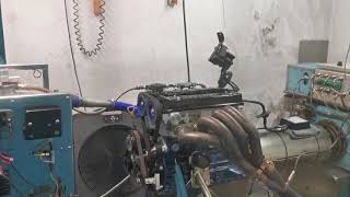 Toyota corolla ae86 4age 16 valve dyno run (race engine)