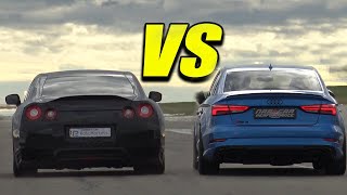 800HP NISSAN GTR vs 700HP AUDI RS3! RACE😏🔥