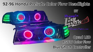 Transform Your 92-96 Honda Prelude with Custom RGB Color Flow Headlights