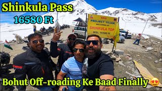 10 Feet Ice Wall Size Omg 🥶! Shinkula Pass / Top ! Highest Pass ! Zanskar Valley ! @luxonthetrail