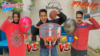 تحدي كرة السلة وملاكمة بلالين بين العيلة _ ( الجزء الرابع ) 🏀🥊🎈 / Bassem Otaka/ اوتاكا