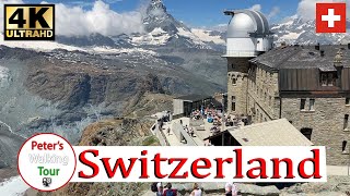 Switzerland's most beautiful landscapes Zermatt, Lautenbrunnen, Yvoire, Walking Tour 4K