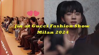 Jin at Gucci Fashion Week at Milan 2024| 2024년 구찌 패션쇼에 참석한 진 #jin #gucci #jinxgucci #mfw #shorts