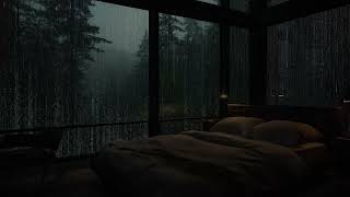 Peaceful Night 🥱 Cozy Bedroom With Sounds of Rain And Thunder for a Peaceful Rest, Relax Your Soul