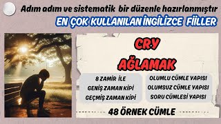 TÜM ÖZNE ZAMİRLERİYLE İNGİLİZCE FİİL ÇALIŞMASI | CRY:AĞLAMAK