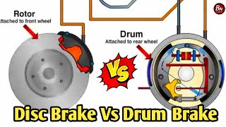 Disc Brake vs Drum Brakes Animation