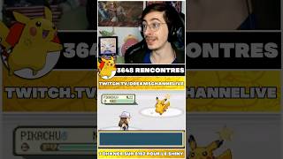 POKÉMON SHINY PIKACHU SUR POKÉMON ROUGE FEU ! 1/8192 ⭐#shorts #pokémon #pokemon #shinypokemon