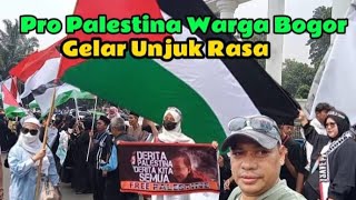 AKSI BELA PALESTINA DI TUGU KUJANG BOGOR