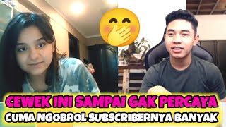 CEWEK INI GAK PRCAYA, CUMA KONTEN NGOBROL SAMA ORANG SUBSRIBER BISA BANYAK - OME TV International