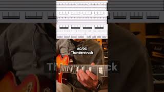 Thunderstruck - AC/DC. Guitar Riffs that Changed My Life #shorts #guitar