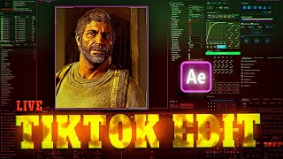 {LIVE) CREATING TIKTOK VELOCITY EDIT IN AFTER EFFECTS. #aftereffectstutorial