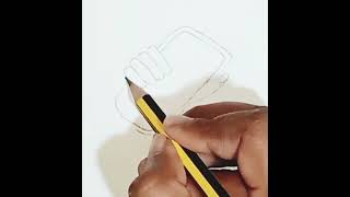 How to Draw a hand holding a Phone # Phone 12 pro max Holding in hand pencil - sketch