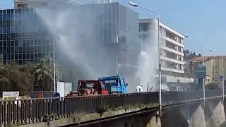 Imperia, Geyser sul ponte Impero 18.4.2018