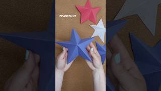 Easy Patriotic Paper Star Craft #papercraft #diy