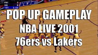 NBA Live 2001 - 76ers vs Lakers - Pop Up Gameplay