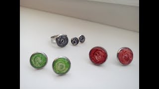 DIY- Šperky z pryskyřice a Fimo gelu.  Resin jewelery