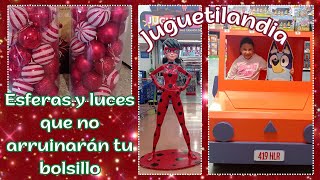 Esferas y luces económicos y bonitos para tu árbol de #navidad.Visitamos juguetilandia Walmart #vlog