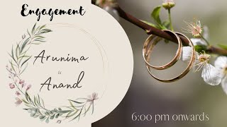 Engagement - Arunima with Anand Abhishek